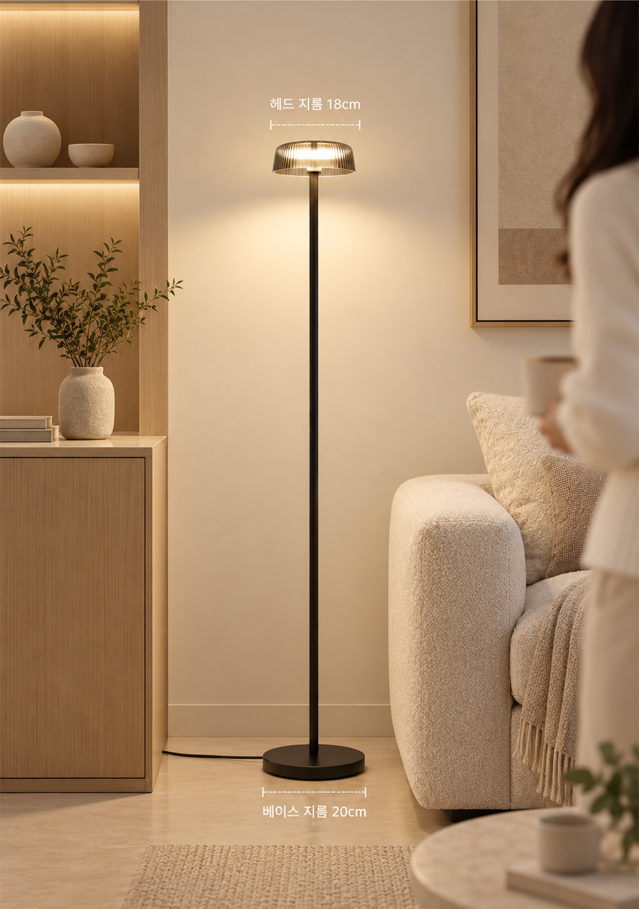 ��ƺ� �÷ξ� ���ĵ� ���� ��� ���� 18cm�� ���̽� ���� 20cm ũ�� �ȳ�